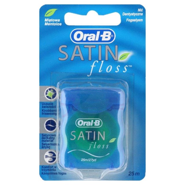 Oral-B Satin Floss Οδοντικό Νήμα Μέντα 25 m product photo