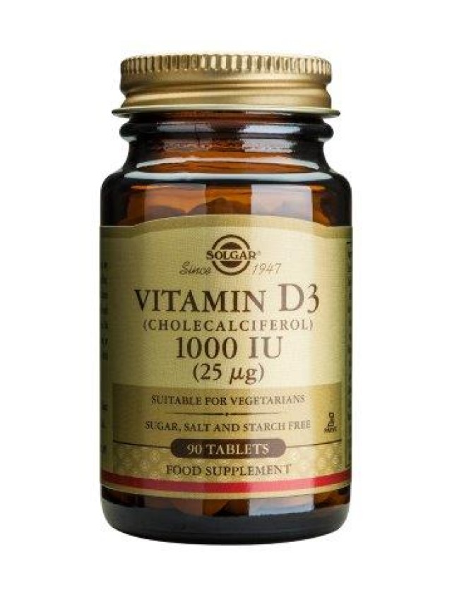 Solgar Vitamin D3 1000 Iu 90 Tabs product photo