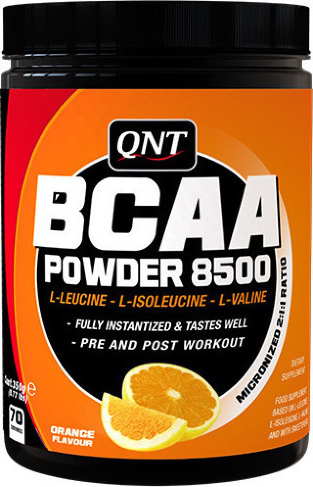 QNT BCAA 8500 Instant Powder Orange Flavour 350 gr product photo