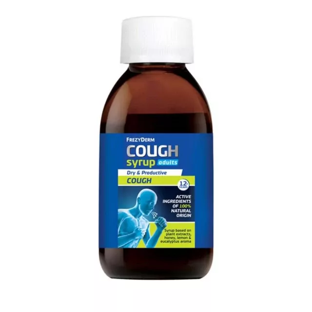 Frezyderm Cough Syrup Adults Σιρόπι για τον Ξηρό & Παραγωγικό Βήχα 100% Φυσικό 182gr product photo