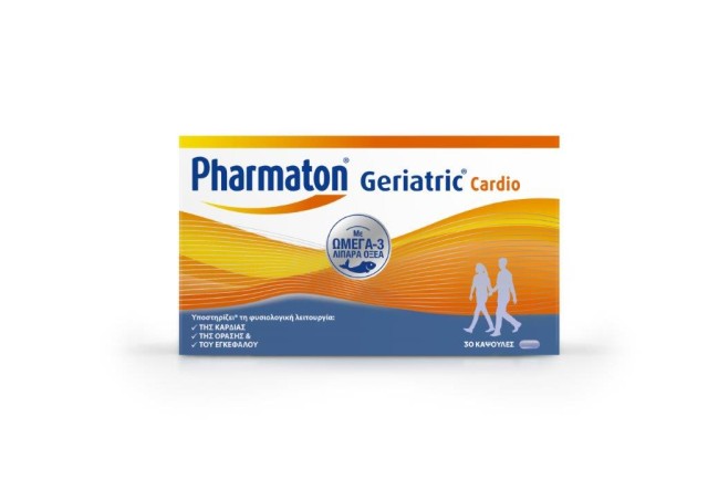 Pharmaton Geriatric Cardio Με Ωμέγα 3 250 mg 30 caps Ημ. Λήξης 03/24 product photo