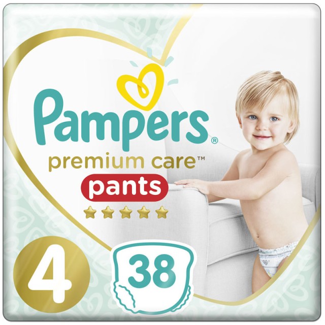 Pampers Premium Care Pants Μέγεθος 4 (9-15Kg) 38 Πάνες-Βρακάκι product photo