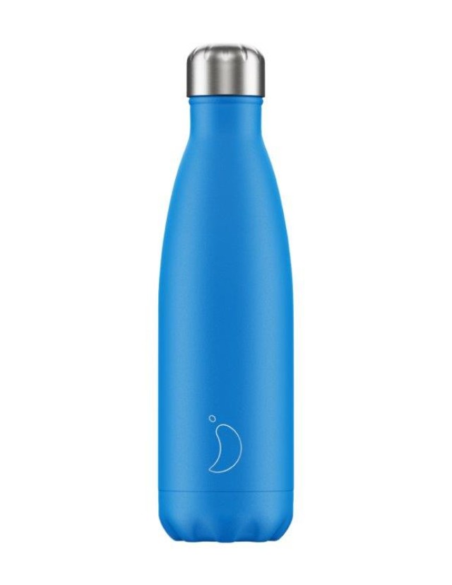 Chillys Ανοξείδωτο Μπουκάλι - Θερμός Neon Blue 500ml product photo