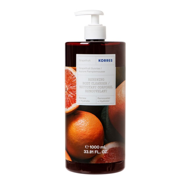 Korres Renewing Body Cleanser Grapefruit 1000ml product photo