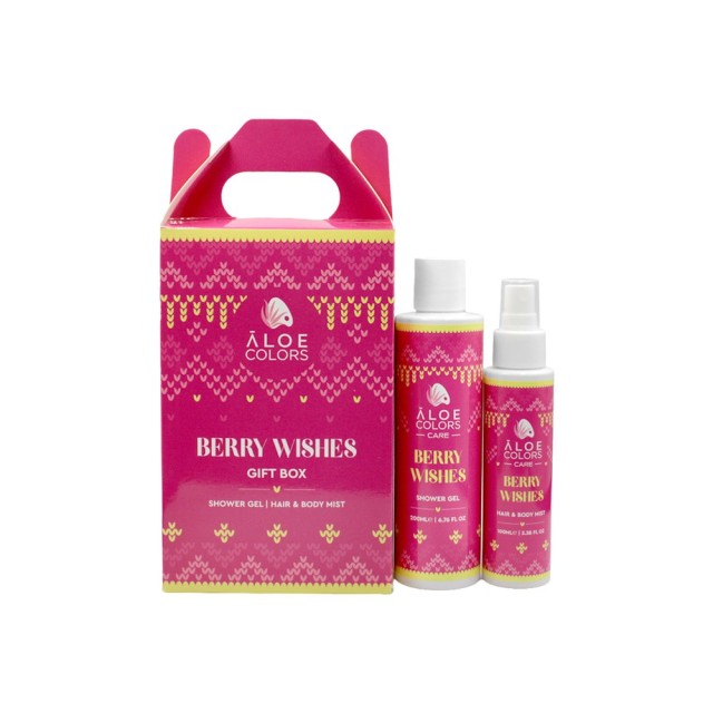 Aloe Colors Berry Wishes Gift Box 2026 Χριστουγεννιάτικο Σετ Δώρου με Shower Gel Αφρόλουτρο 200 ml & Hair & Body Mist Άρωμα Μαλλιών-Σώματος 100 ml product photo