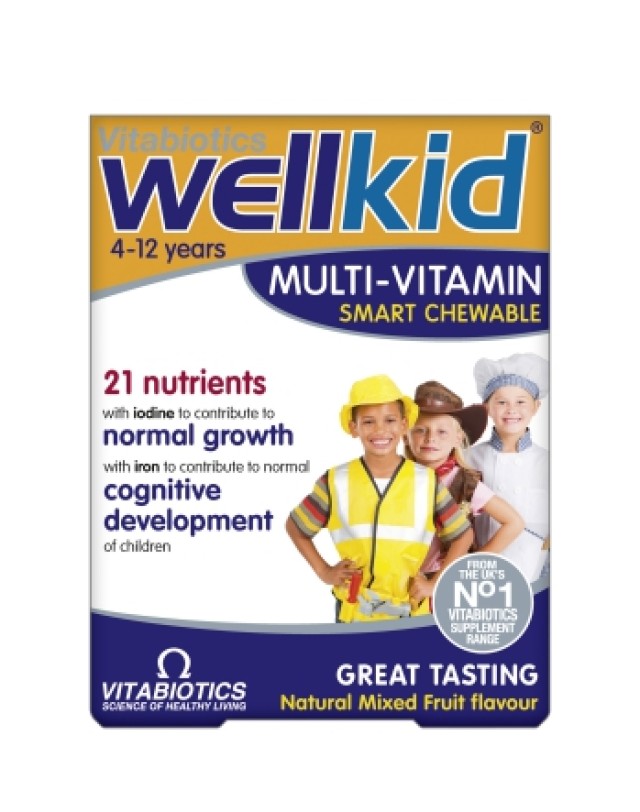 Vitabiotics Wellkid Multi-Vitamin Smart Chewable 30 chew. tabs product photo