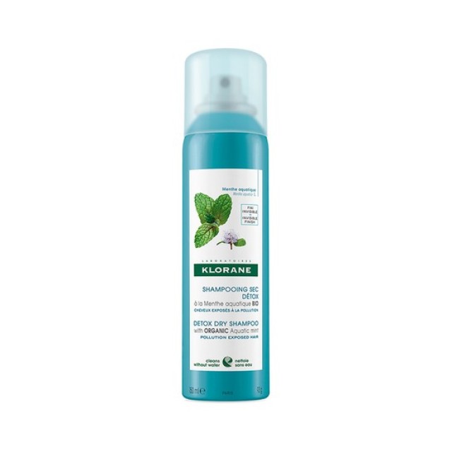 Klorane Aquatic Mint Dry Shampoo για Προστασία από την Ρύπανση με Υδάτινη Μέντα 150ml product photo
