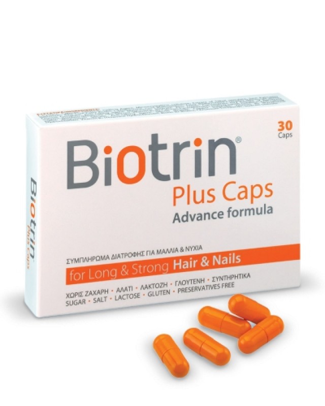 Biotrin Plus Caps Advance Formula For Long & Strong Hair & Nails 30 caps product photo