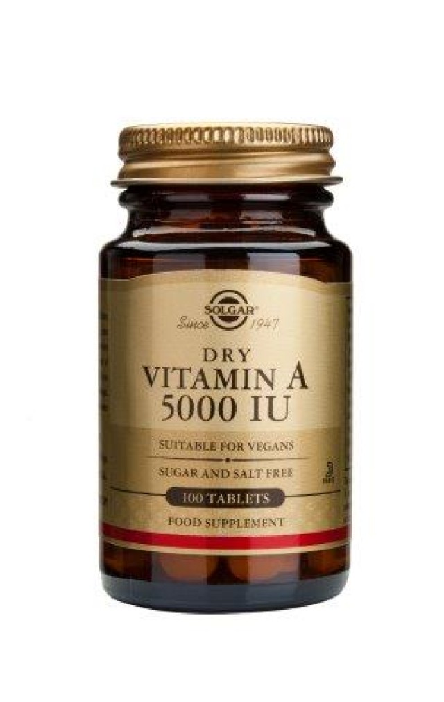 Solgar Vitamin A 5000 Iu Dry 100 Tabs product photo