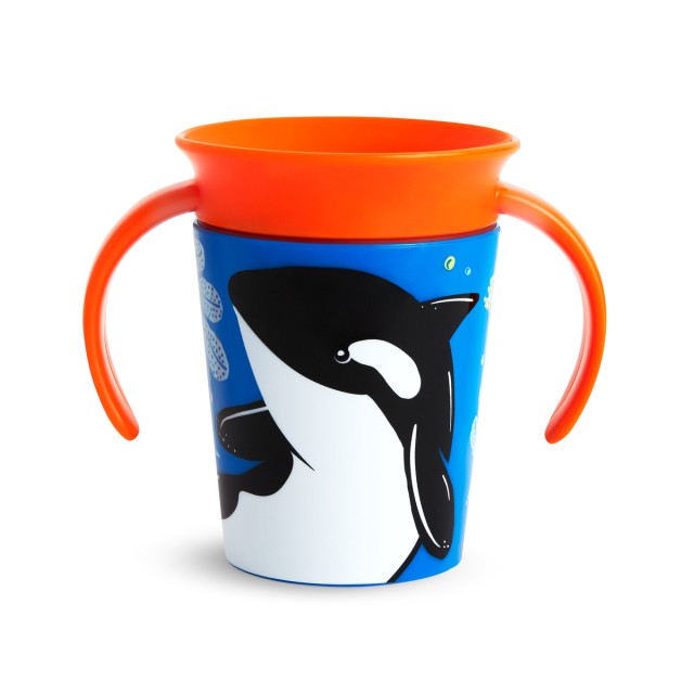 Munchkin Κύπελλο με Λαβές Φάλαινα 6m+ 177 ml - 51775 product photo