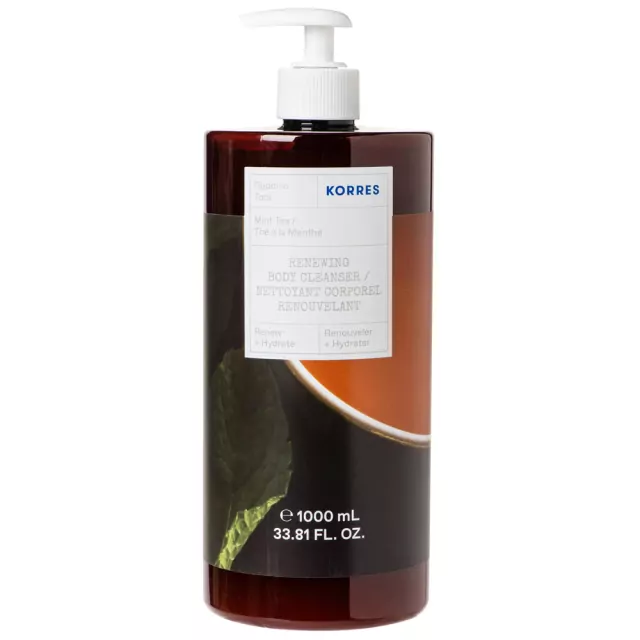Korres Mint Tea Renewing Body Cleanser 1000ml product photo