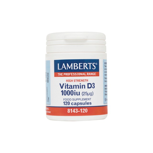 Lamberts Vitamin D3 1000 iu 120 Κάψουλες product photo