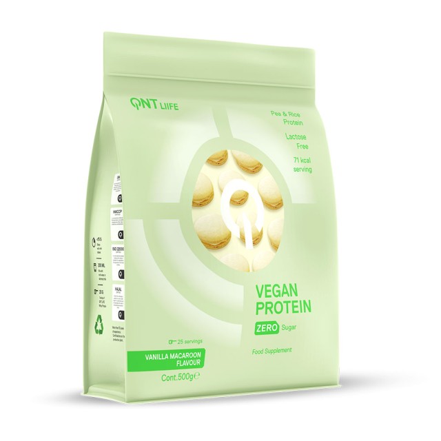 QNT Vegan Protein Vanilla Macaroon 500 gr product photo