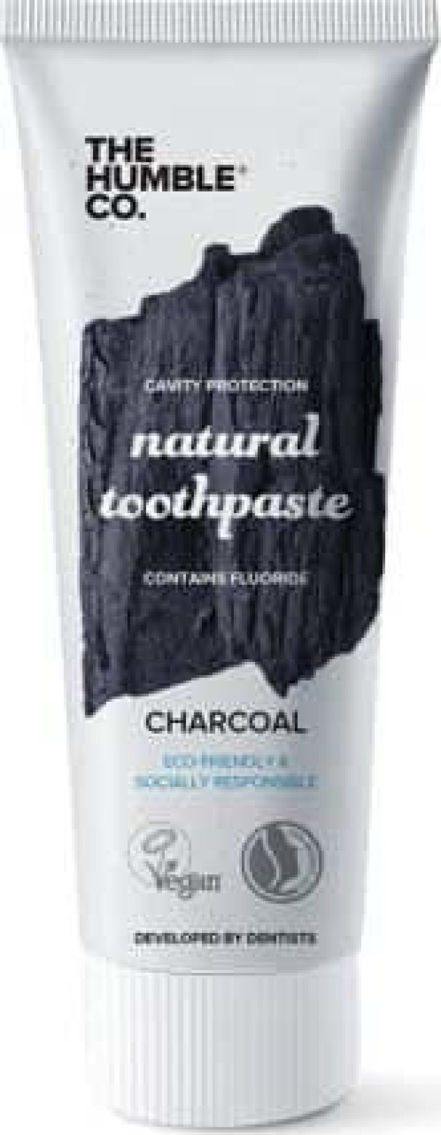 The Humble Co. Natural Toothpaste Charcoal Φυσική Οδοντόκρεμα Με Ενεργό Άνθρακα Για Λεύκανση 75 ml product photo