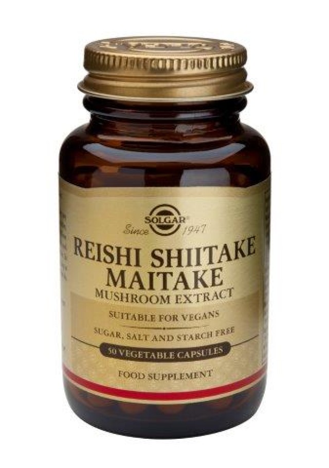 Solgar Reishi Shiitake Maitake 50 Veg.Caps product photo