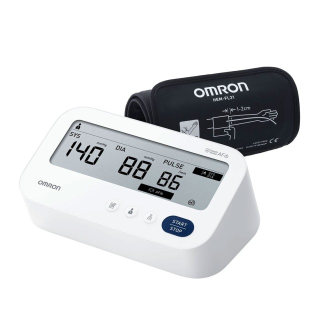 Omron M3 Comfort AFib Blood Pressure Monitor Ψηφιακό Πιεσόμετρου Μπράτσου 1τεμ - Κωδ. HEM-7196-FLE product photo