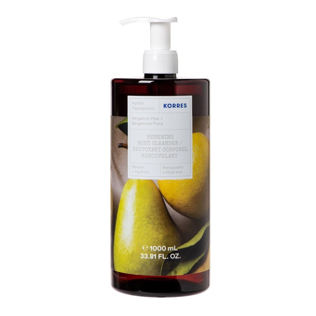 Korres Renewing Body Cleanser Bergamot & Pear 1000ml product photo