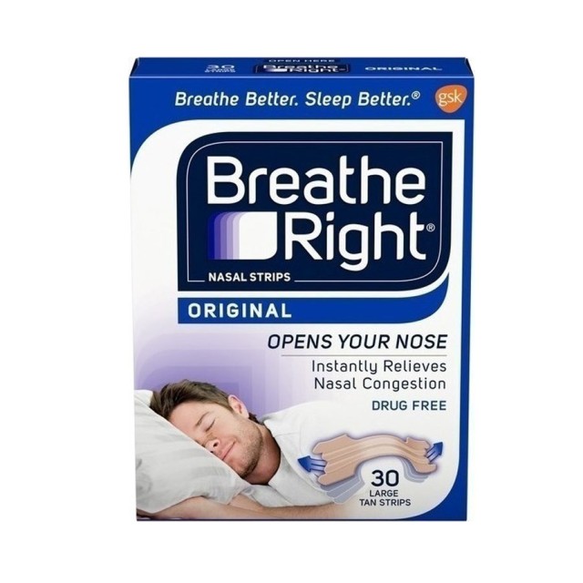 Breathe Right Original Ρινικές Ταινίες Μεγάλο Μέγεθος 30 τμχ product photo