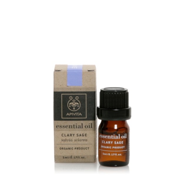 Apivita Essential Oil Clary Sage - Αιθέριο Έλαιο Φασκόμηλο 5 ml product photo