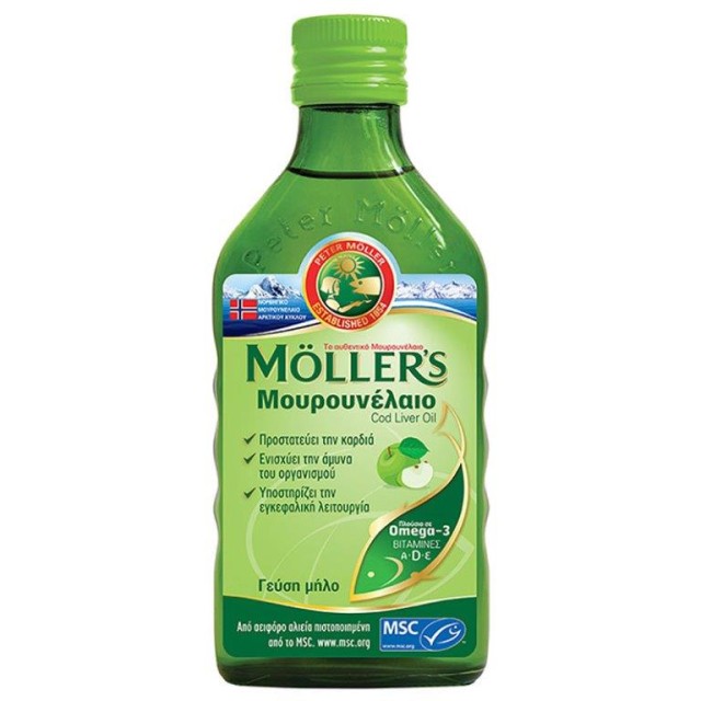 Mollers Μουρουνέλαιο Γεύση Μήλου 250ml product photo
