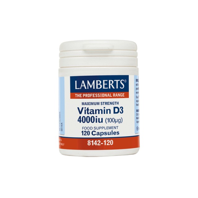 Lamberts Vitamin D3 4000Iu 120 Κάψουλες product photo