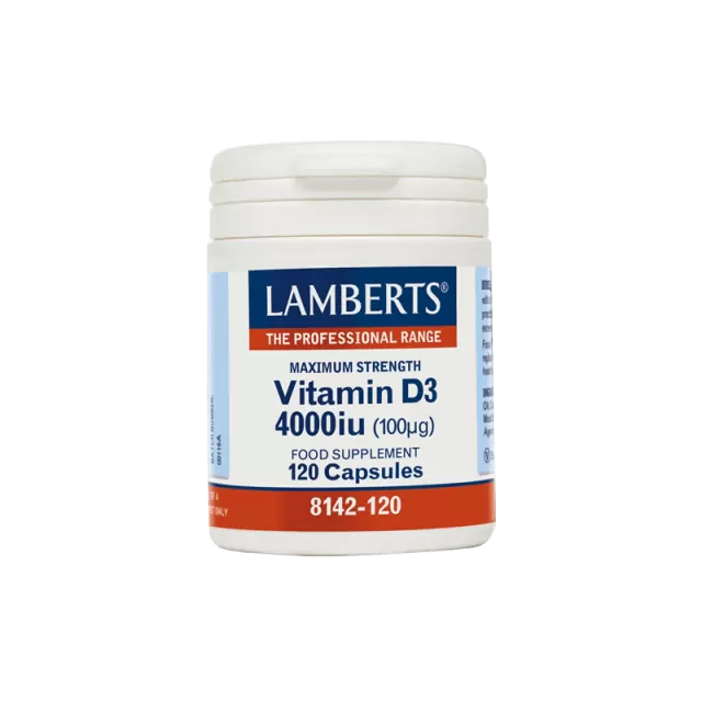 Lamberts Vitamin D3 4000Iu 120 Κάψουλες product photo