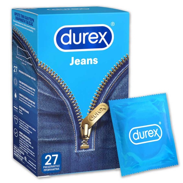 Durex Προφυλακτικά Ευκολοφόρετα Jeans 27 Τμχ product photo