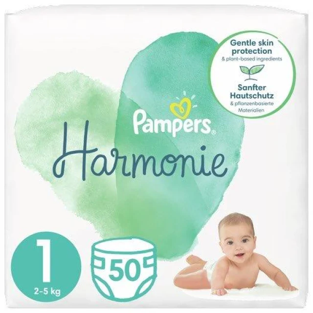 Pampers Harmonie Μέγεθος 1 (2kg-5kg) 50 Πάνες product photo