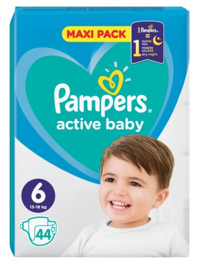 Pampers Active Baby No 6 44 Τεμάχια product photo