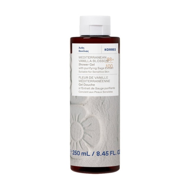 Korres Mediterranean Vanilla Blossom Shower Gel Αφρόλουτρο Άνθη Βανίλιας 250ml product photo