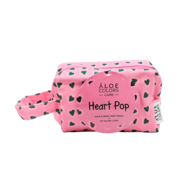 Aloe Colors Heart Pop Bag Νεσεσέρ με Hair & Body Mist 100ml & Lip Gloss 2,5ml product photo