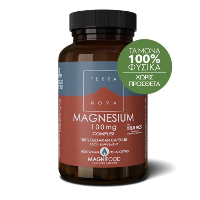 Terranova Magnesium Complex Μαγνήσιο 100mg 100 Caps product photo