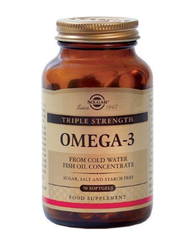 Solgar Omega-3 Triple Strength 50 Softgels product photo
