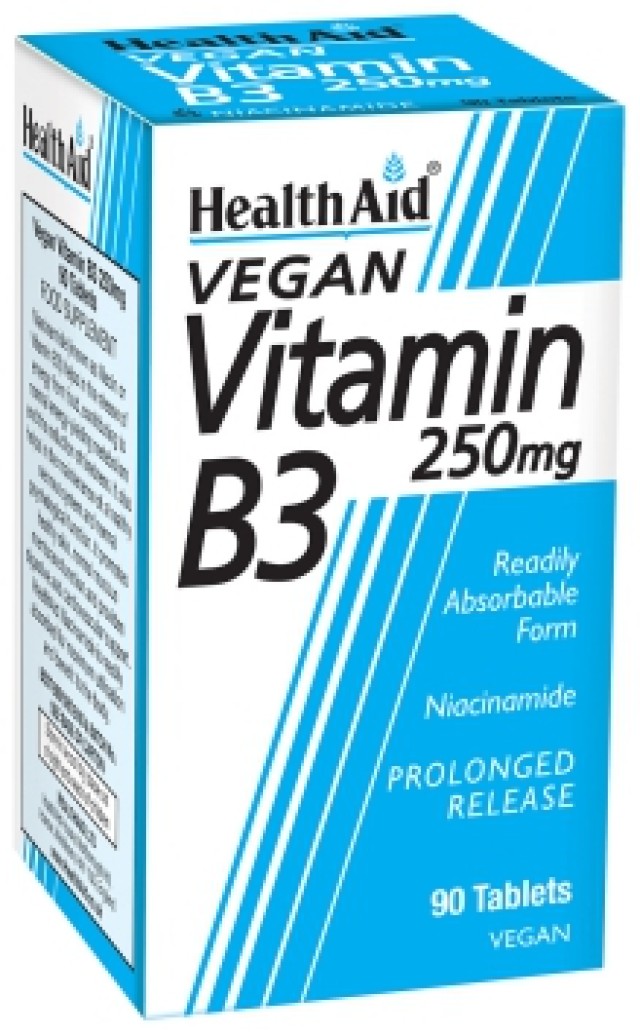 Health Aid Vegan Vitamin B3 250 mg 90 tabs product photo