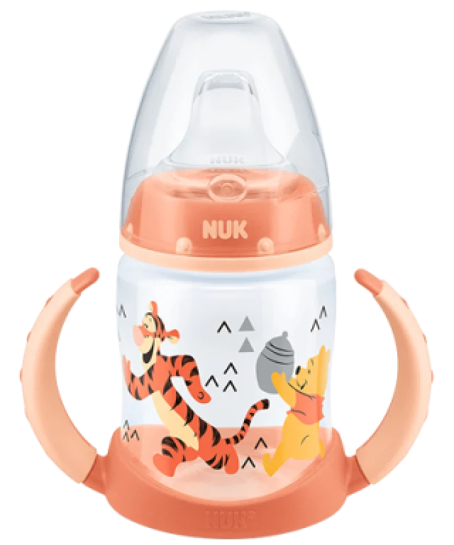 Nuk First Choice Winnie Εκπαιδευτικό Μπιμπερό Πολυπροπυλενίου (PP) Με Ρύγχος Σιλικόνης Και 2 Λαβές 150 ml 6m+ product photo