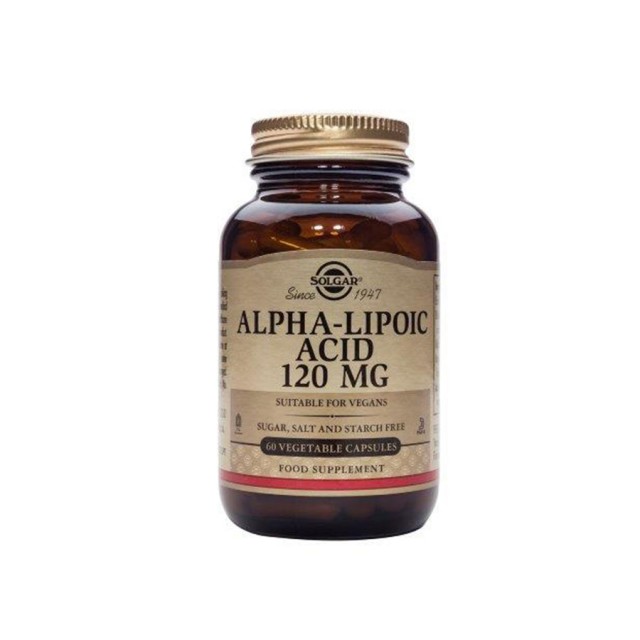 Solgar Alpha Lipoic Acid 120 mg 60 Veg.Caps product photo
