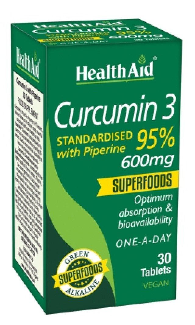 Health Aid Curcumin 3 30 tabs product photo