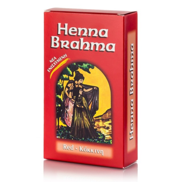 Henna Brahma Red Powder Βαφή Μαλλιών από Ινδική Χέννα Κόκκινη 80gr product photo