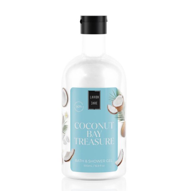 Lavish Care Coconut Bay Treasure Bath & Shower Αφρόλουτρο Gel με Άρωμα Καρύδα 500ml product photo