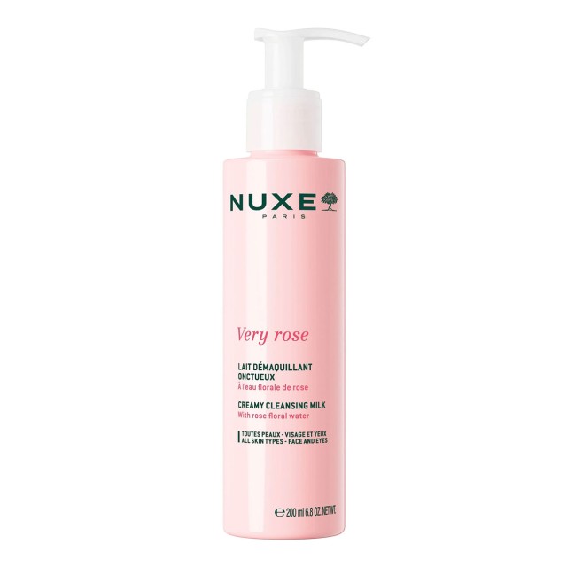 Nuxe Very Rose Creamy Cleansing Milk Γαλάκτωμα Καθαρισμού & Ντεμακιγιάζ για Πρόσωπο & Μάτια 200ml product photo
