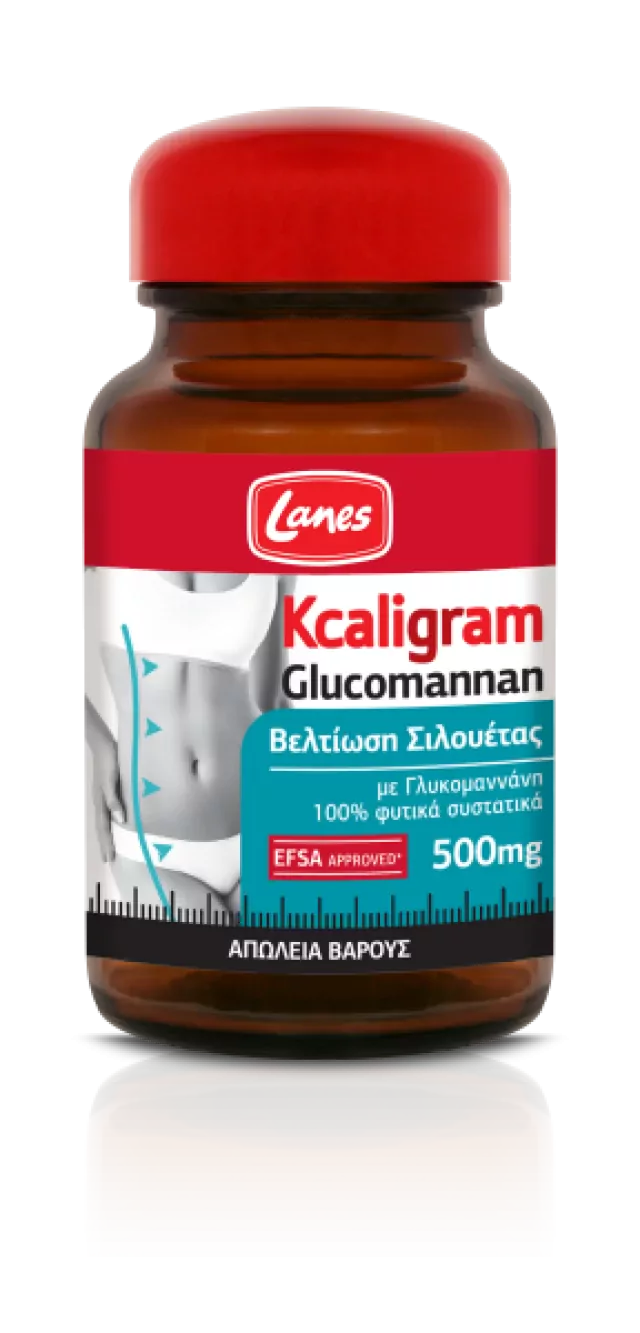 Lanes Kcaligram Glucomannan 500mg 60 caps product photo