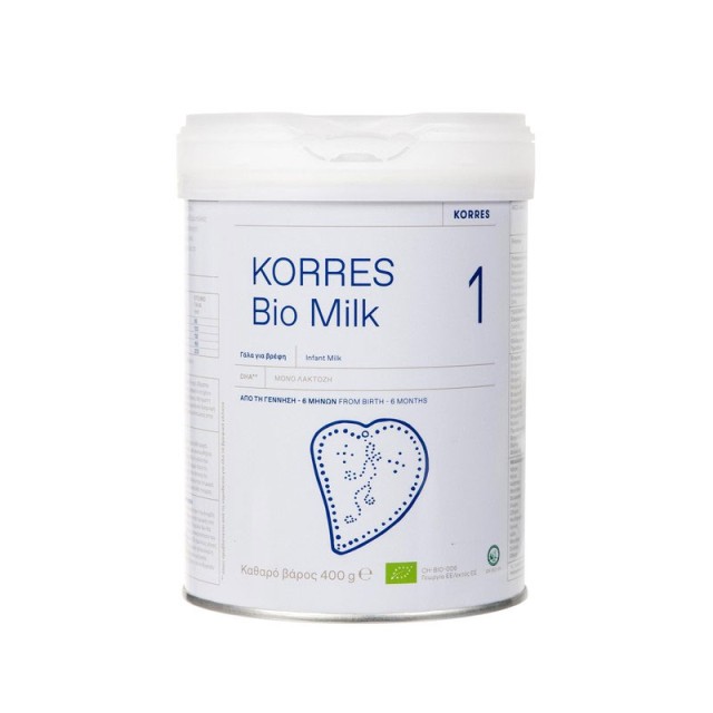 Korres Bio Milk No1 Βιολογικό Αγελαδινό Γάλα Για Βρέφη 0-6 Μηνών 400gr product photo