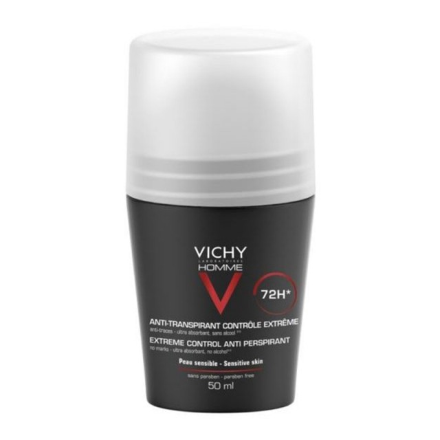 Vichy Homme 72h Deodorant Roll-on for extreme anti-perspirant 50 ml product photo