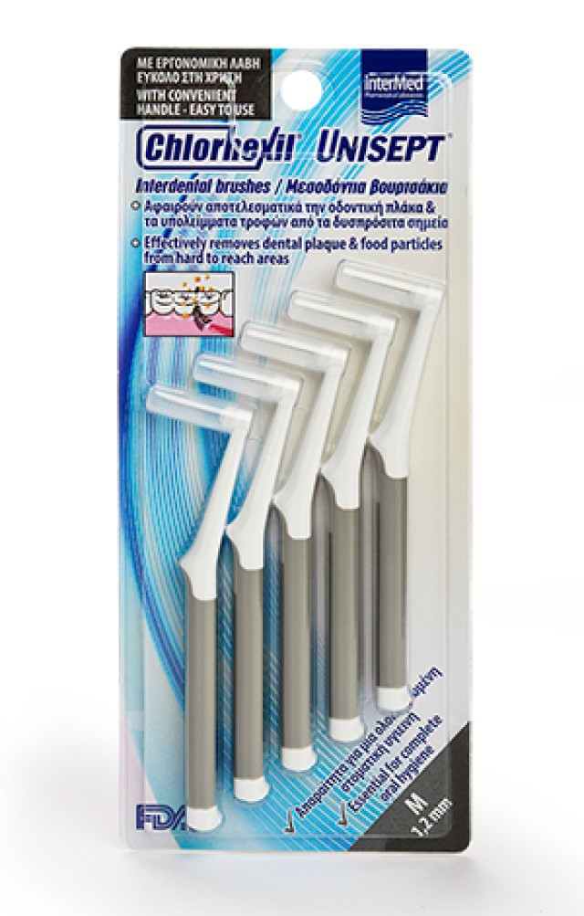 Intermed Chlorhexil Interdental Brushes M 1,2mm 5 τμχ product photo