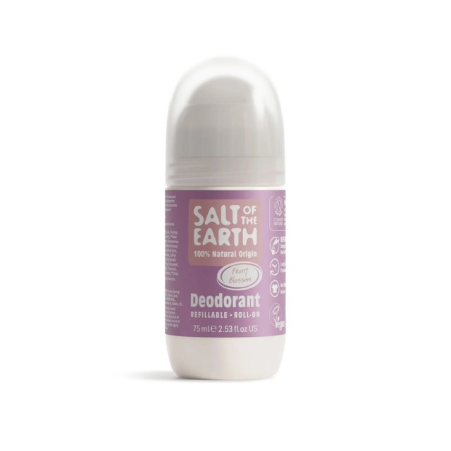 Salt of the Earth Vegan Peony Blossom Αποσμητικό Επαναγεμιζόμενο Roll-On 75ml product photo