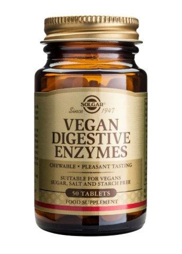 Solgar Vegan Digestive Enzymes 50 Tabs product photo