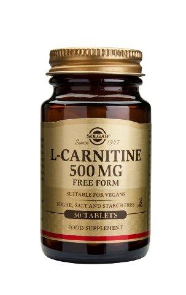 Solgar L-Carnitine 500 mg 30 Tabs product photo