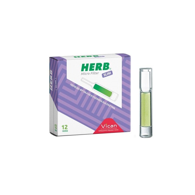 Herb Micro Filter Για Slim Τσιγάρο 12 τμχ product photo