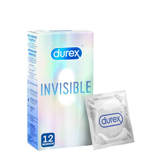 Durex Προφυλακτικά Invisible Extra Sensitive 12 Τμχ product photo