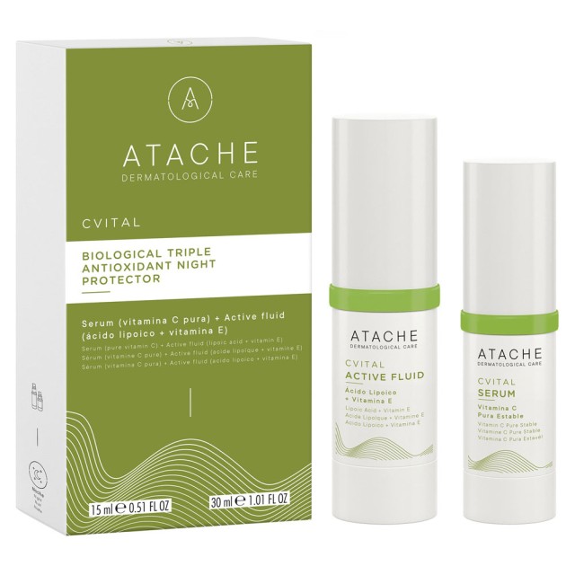 Atache C Vital Promo Active Fluid with Lipoic Acid, Vitamin E 30ml & Active Serum Vitamin C Pure Stable 15ml product photo